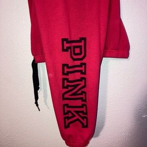 PINK Red Joggers
